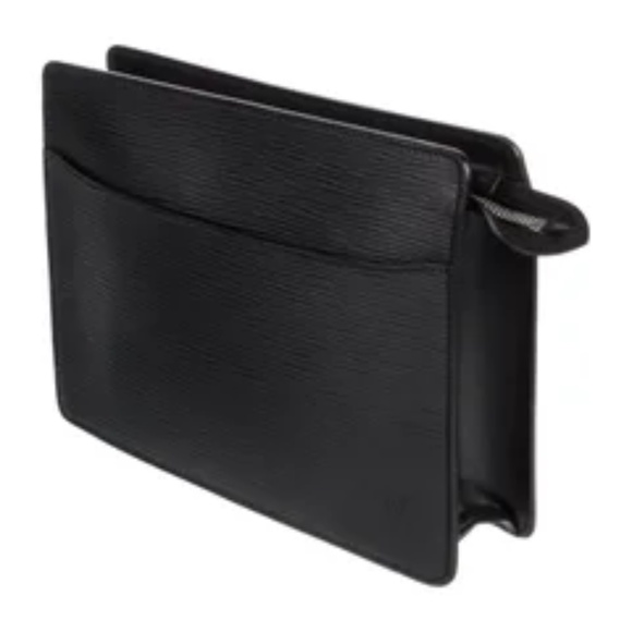 Louis Vuitton Epi Pochette Homme Black Vintage Clutch EUC - Picture 3 of 17